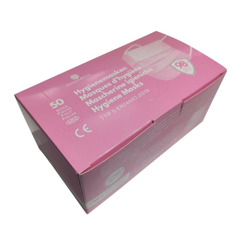 Einwegmaske Pink Hygienemaske Einwegmaske Pink Hygienemaske