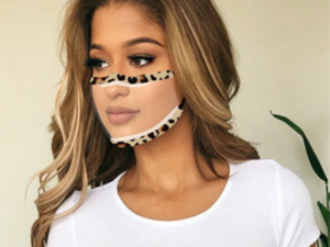 Transparente Maske Leo